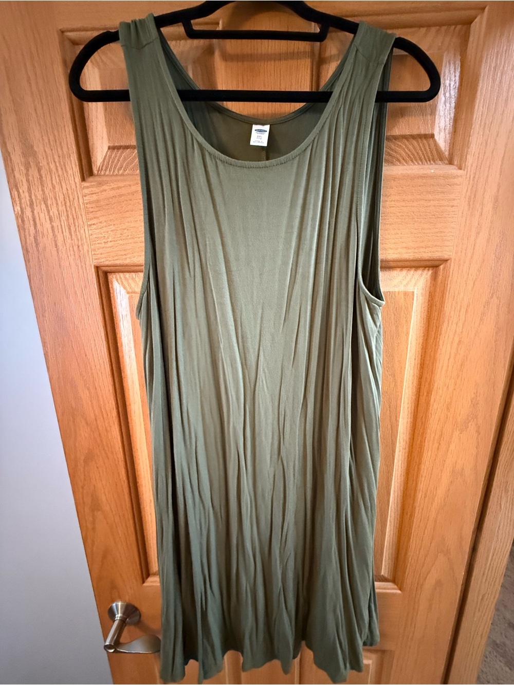 Old Navy Olive Green Sleeveless Swing Dress